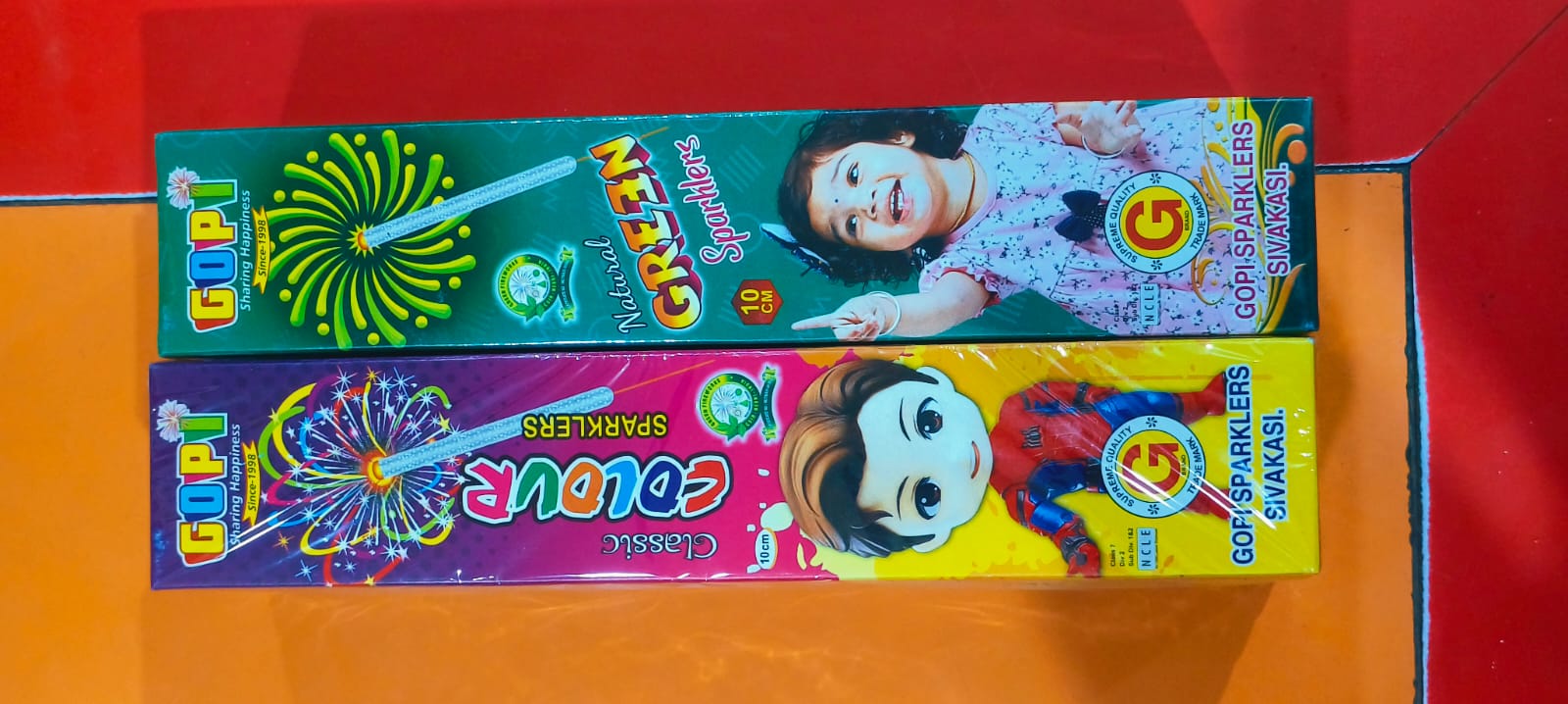 10 Cm Sparklers (Gold, Silver, Red, Green)