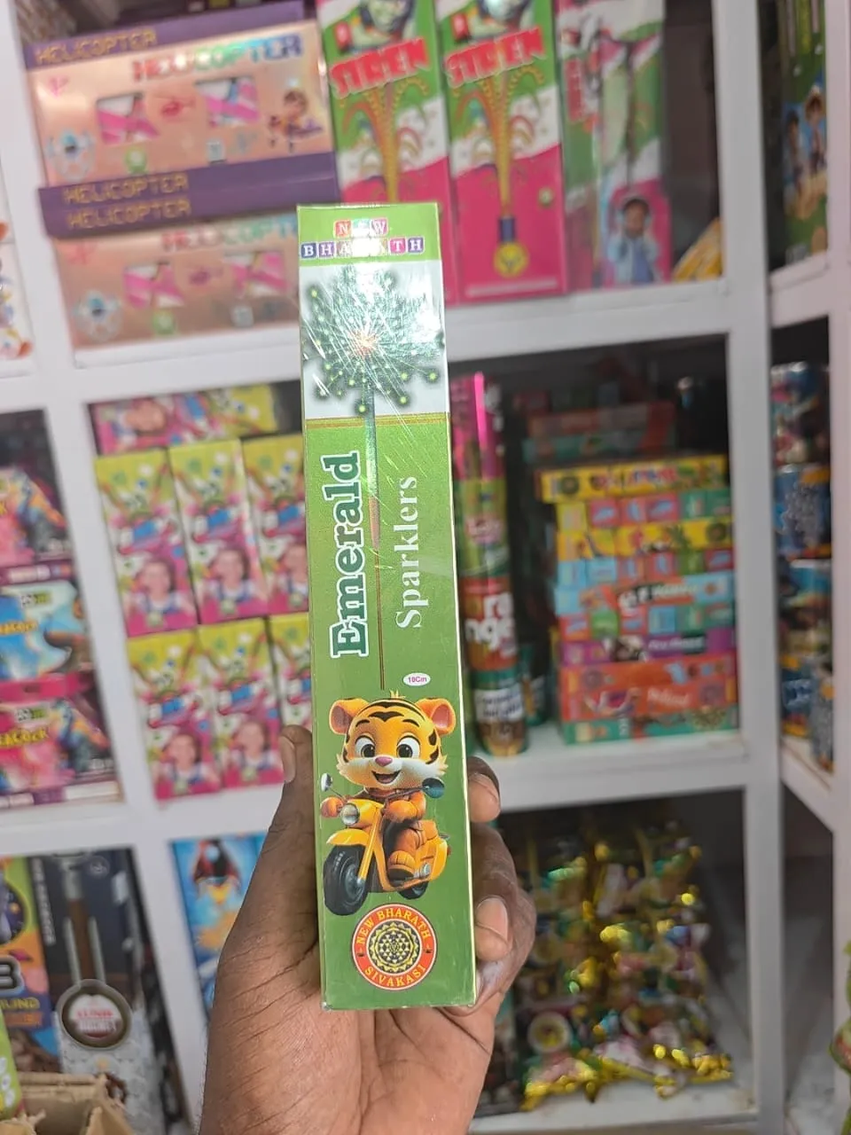 10 Cm Green Sparkler (10 Pcs)