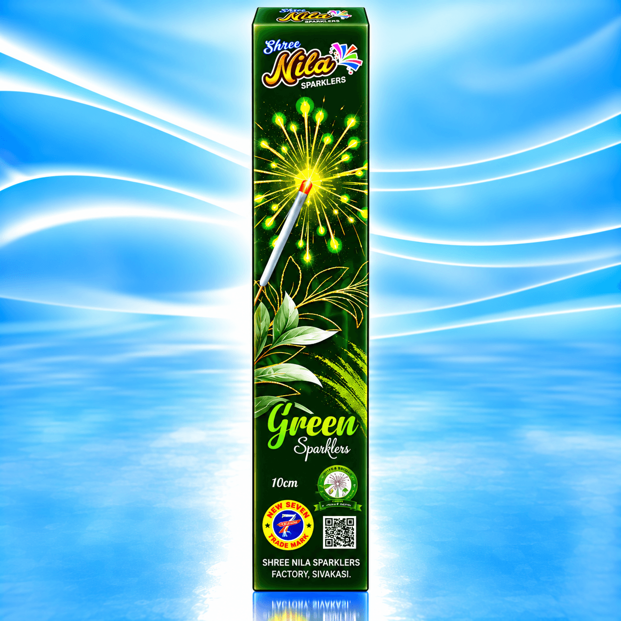 10cm Green Sparklers