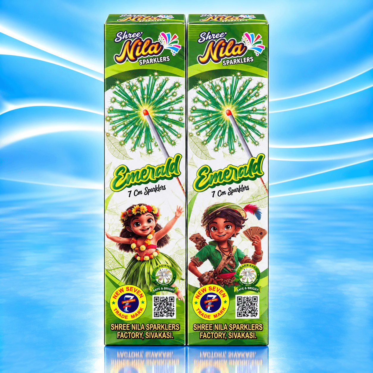 7cm Green Sparklers