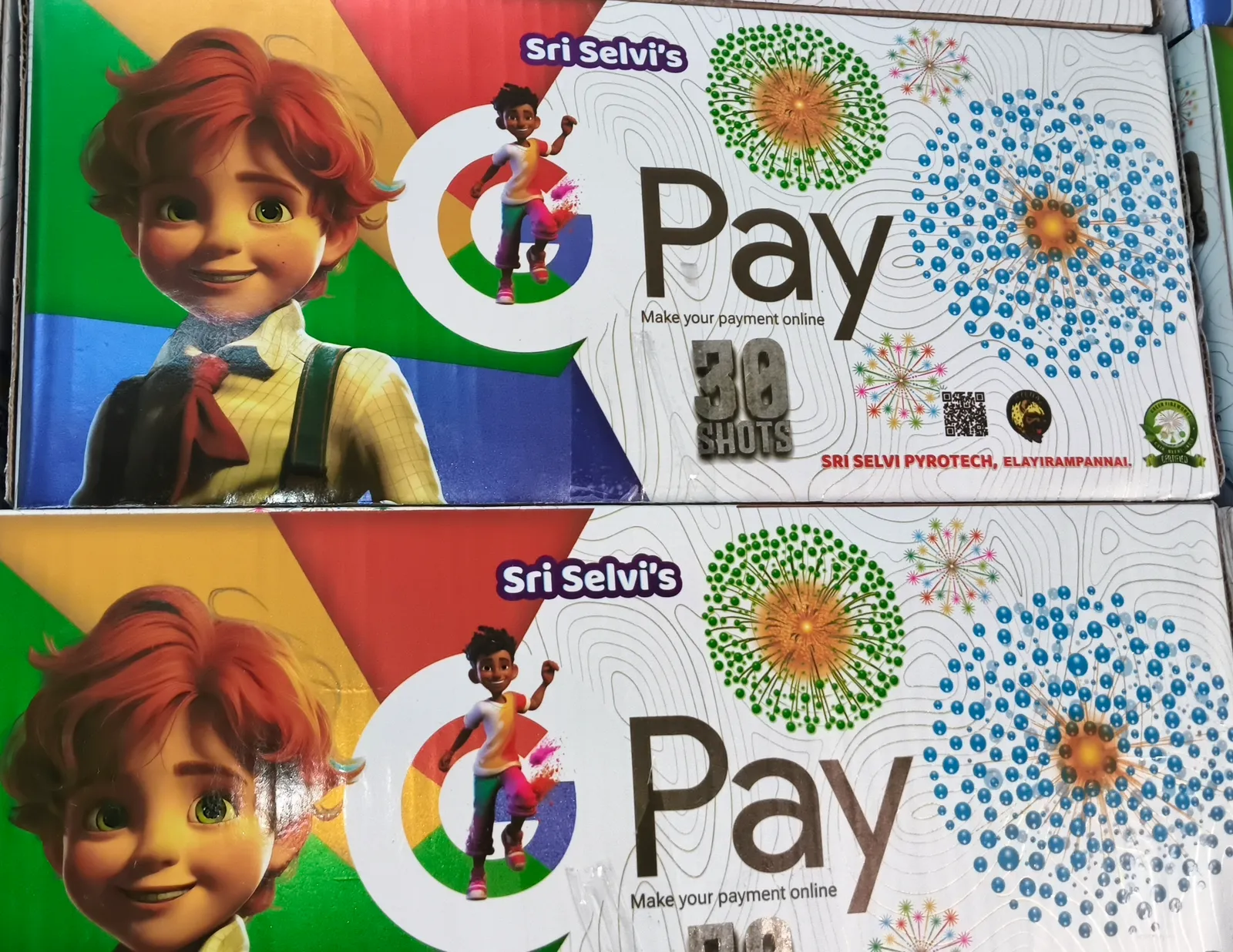 30 Shot Multi Colour