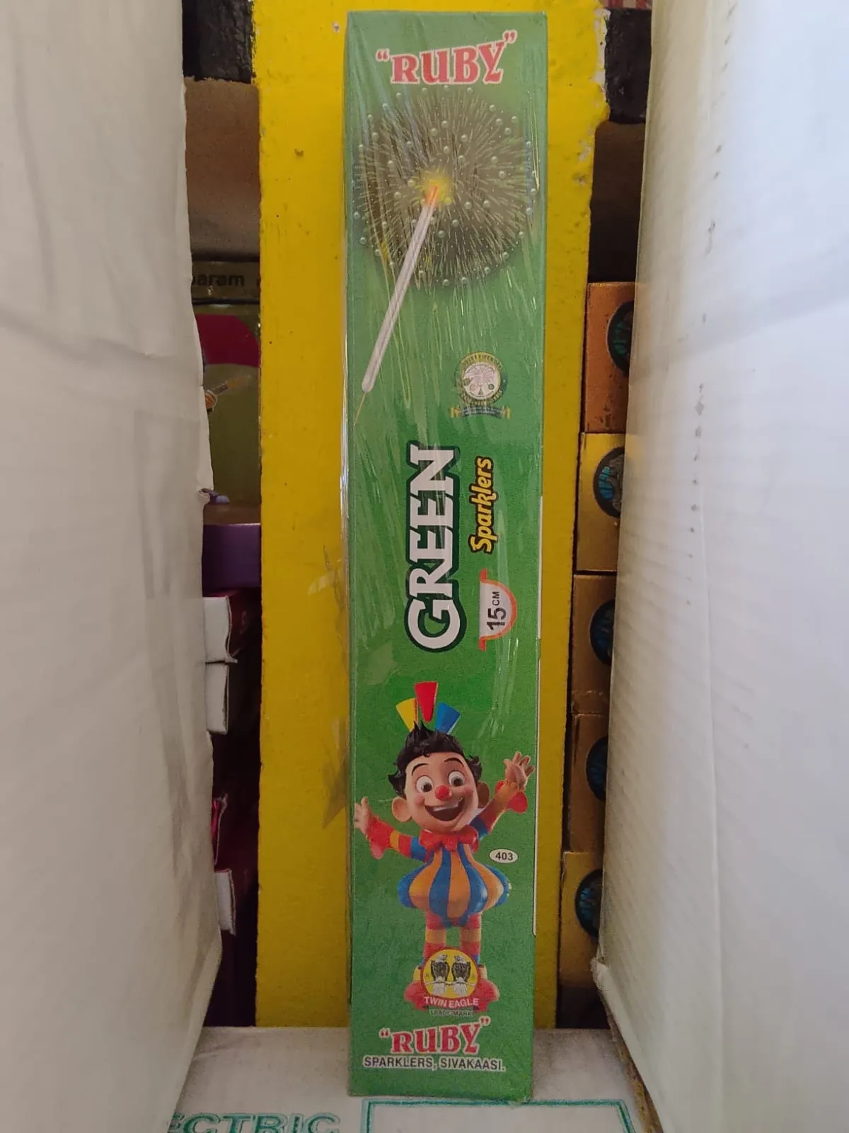 15 Cm Green Sparklers