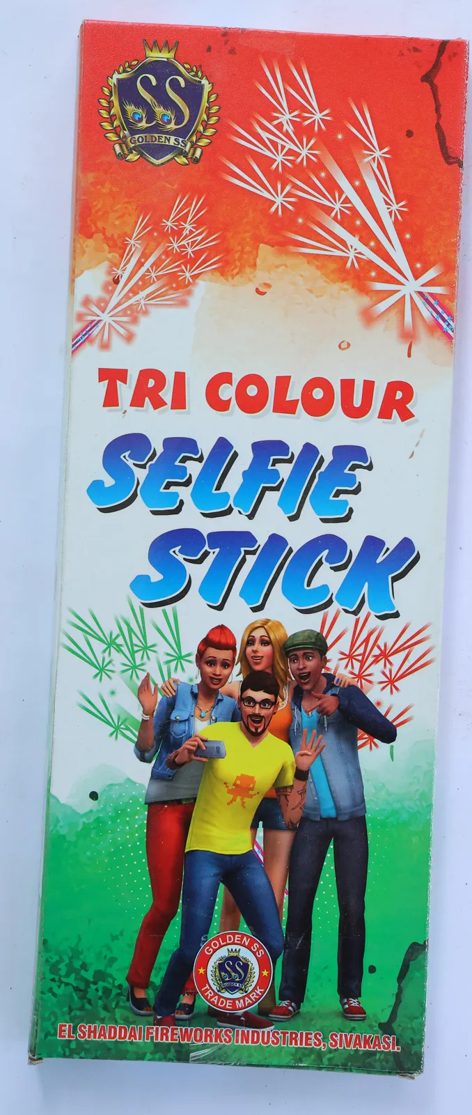 Selfie Stick Tricolour (5 Pcs)
